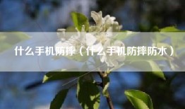 什么手机防摔（什么手机防摔防水）